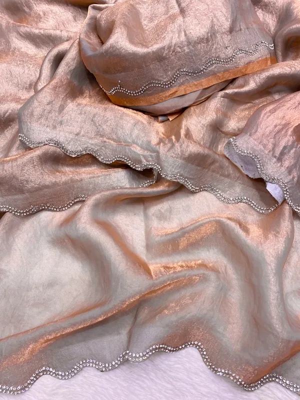 Cream_Space_Silk_Saree_With_Original_Jarkhan_Diamond_Work_For_Women