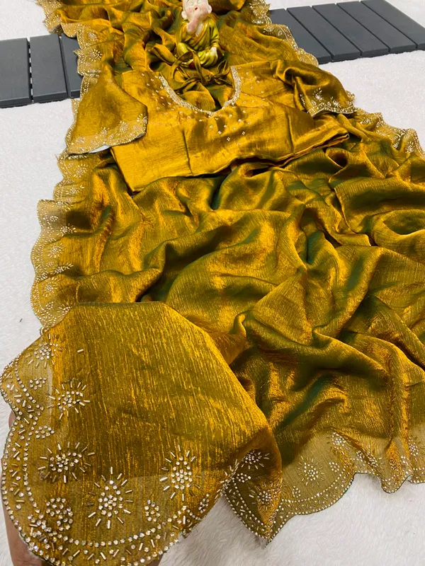 Gold_Fandy_Chiffon_Graceful_Fendy_Saree_With_Jarkhan_Work_For_Women
