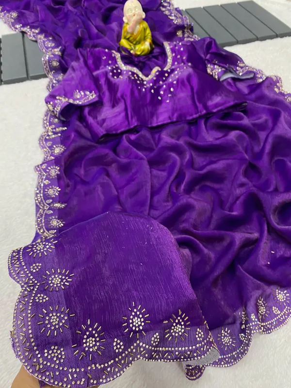 Purple_Fandy_Chiffon_Graceful_Fendy_Saree_With_Jarkhan_Work_For_Women