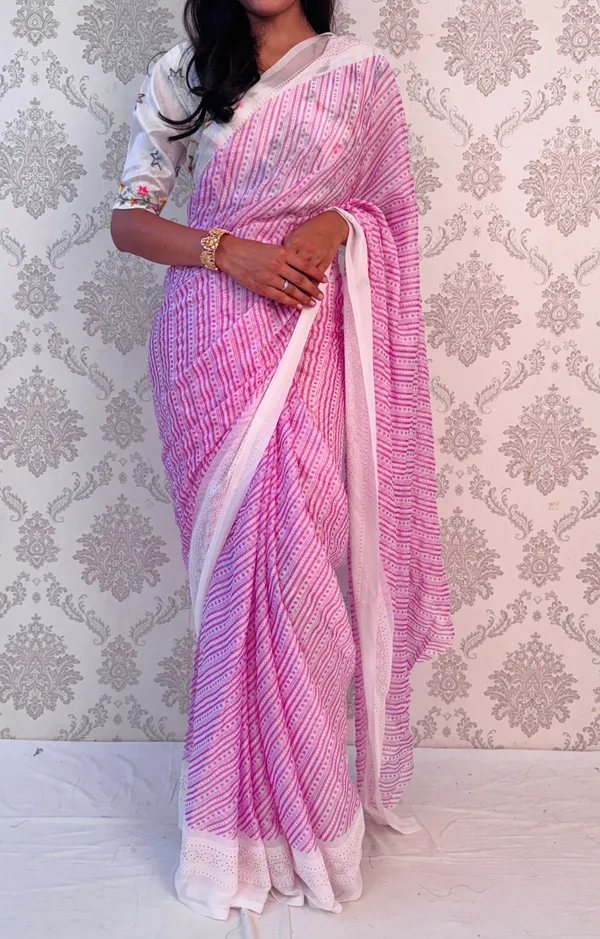 Purple_Georgette_Classic_Polka_Elegance_Saree_For_Women
