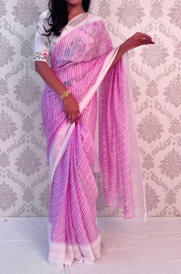 Purple_Georgette_Classic_Polka_Elegance_Saree_For_Women