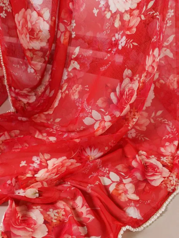 Red_Floral_Print_Bollywood_Georgette_Saree_For_Women