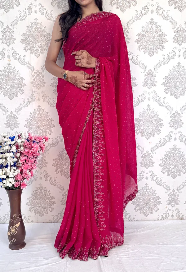 Pink_Embellished_Bollywood_Silk_Blend_Saree_For_Women