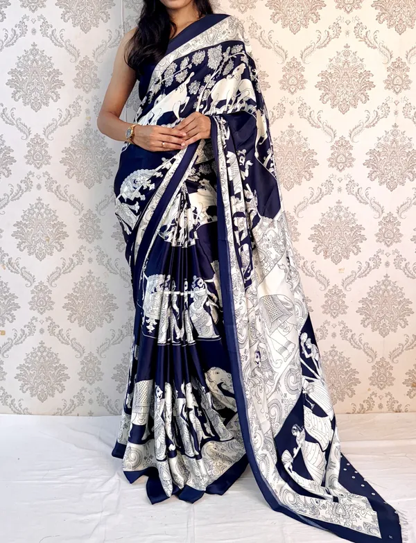 Blue_Printed_Bollywood_Georgette_Saree_For_Women