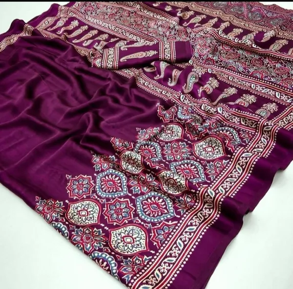 Magenta_Sanjana_Silks_Printed_Daily_Wear_Crepe_Saree_For_Women