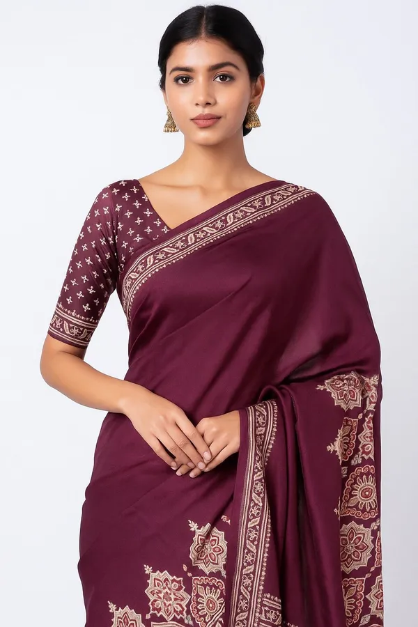 Magenta_Sanjana_Silks_Printed_Daily_Wear_Crepe_Saree_For_Women