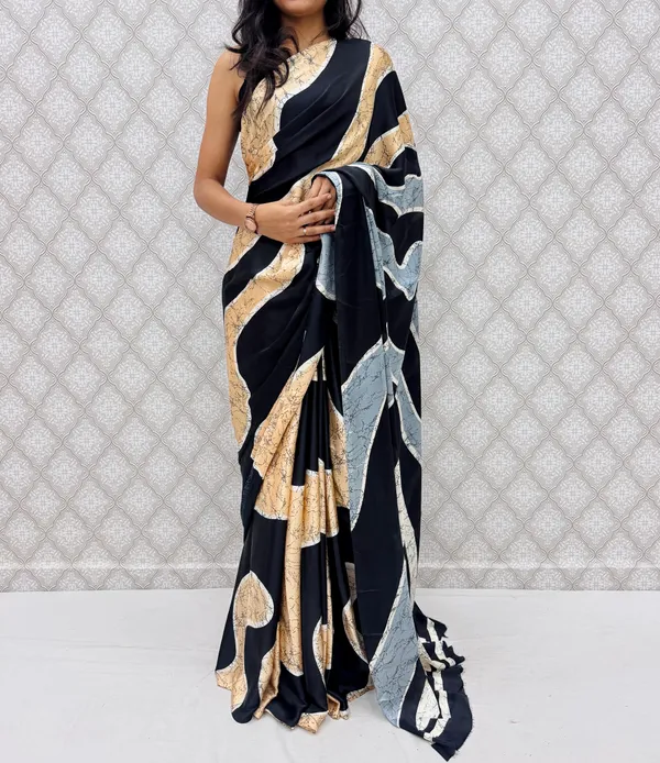 Black_Satin_Silk_Zariya_Abstract_Wave_Saree_For_Women