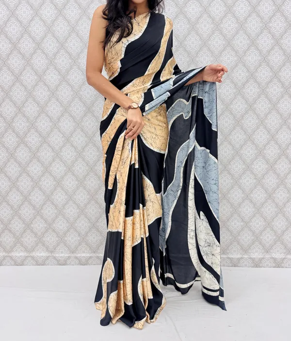 Black_Satin_Silk_Zariya_Abstract_Wave_Saree_For_Women