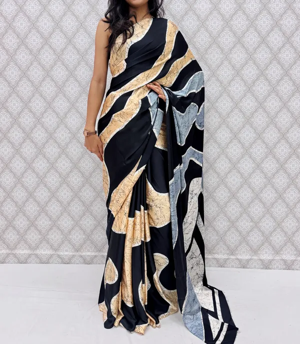 Black_Satin_Silk_Zariya_Abstract_Wave_Saree_For_Women