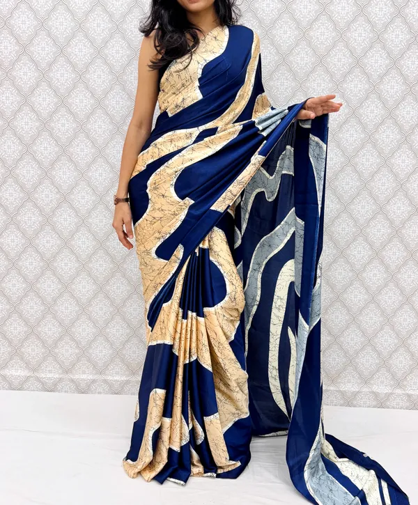 Blue_Satin_Silk_Zariya_Abstract_Wave_Saree_For_Women