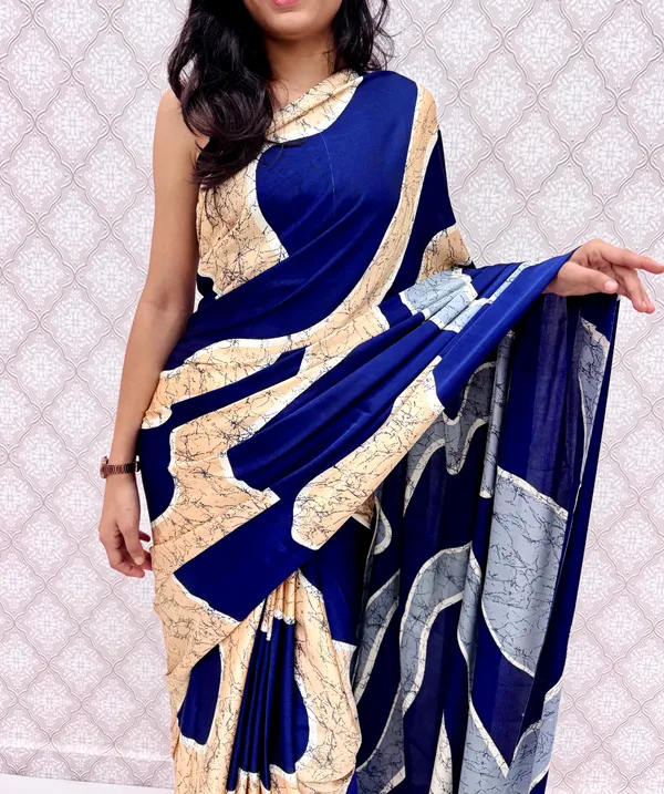 Blue_Satin_Silk_Zariya_Abstract_Wave_Saree_For_Women