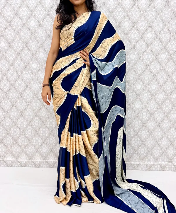 Blue_Satin_Silk_Zariya_Abstract_Wave_Saree_For_Women
