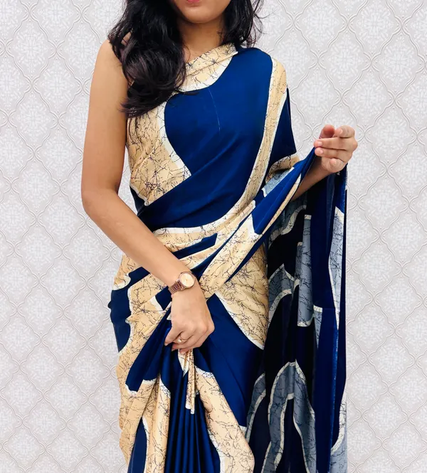 Blue_Satin_Silk_Zariya_Abstract_Wave_Saree_For_Women