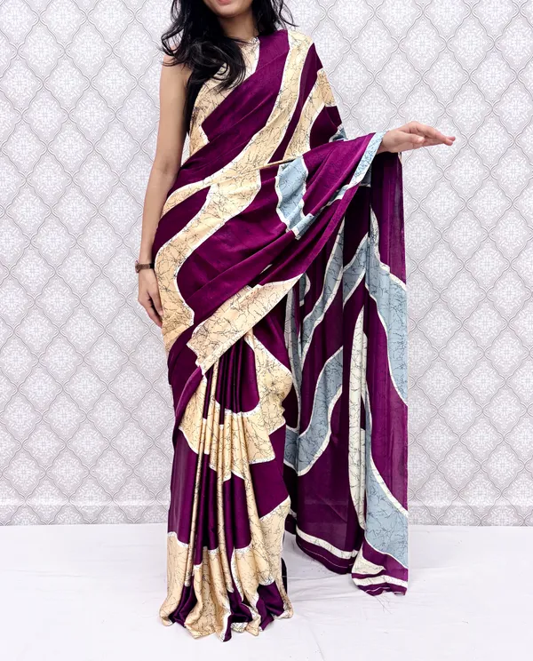 Waine_Satin_Silk_Zariya_Abstract_Wave_Saree_For_Women