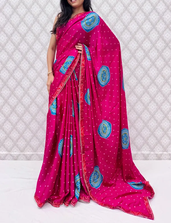 Pink_Chinon_Silk_Traditional_Bandhani_Inspired_Prints_Saree_For_Women