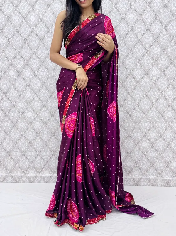 Wine_Chinon_Silk_Traditional_Bandhani_Inspired_Prints_Saree_For_Women