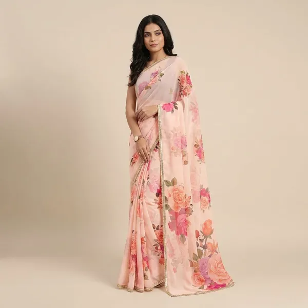 Off_White_Digital_Print_Bollywood_Georgette_Saree_For_Women