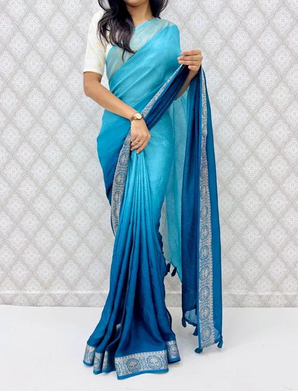 Blue_Marshmellow_Saree_For_Women