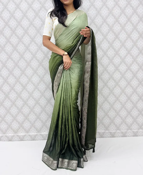 Green_Marshmellow_Saree_For_Women