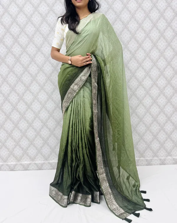 Green_Marshmellow_Saree_For_Women