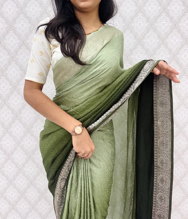 Green_Marshmellow_Saree_For_Women