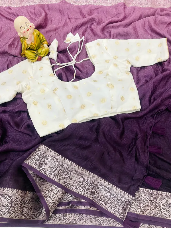 Purple_Marshmellow_Saree_For_Women