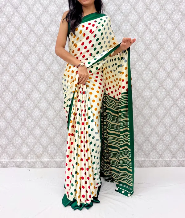 Green_Georgette_Vibrant_Polka_Charm_Saree_For_Women