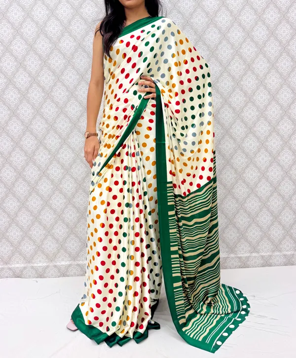 Green_Georgette_Vibrant_Polka_Charm_Saree_For_Women