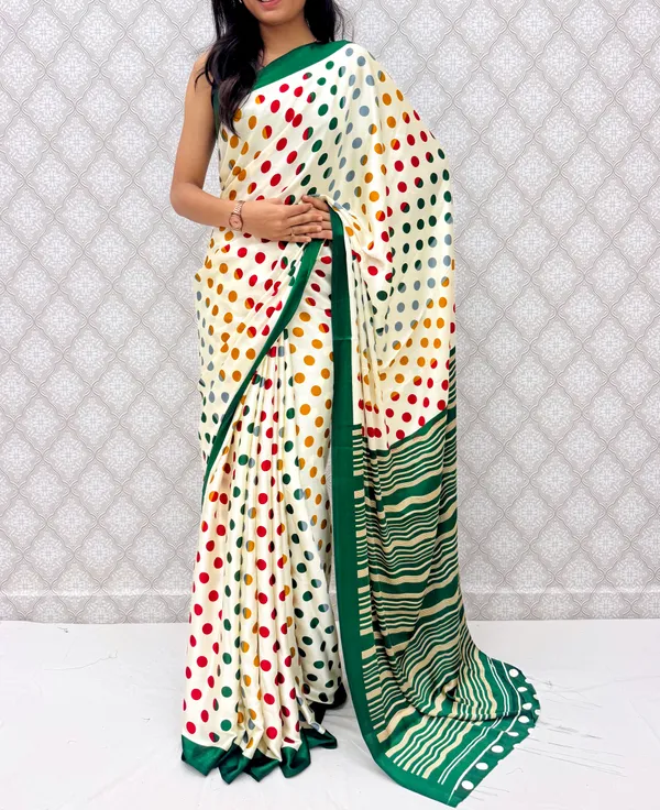 Green_Georgette_Vibrant_Polka_Charm_Saree_For_Women