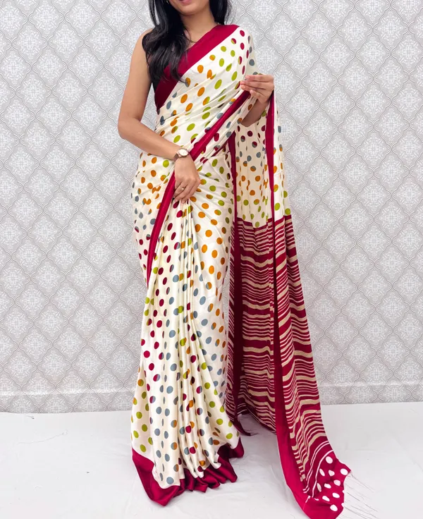 Red_Satin_Silk_Vibrant_Polka_Charm_Saree_For_Women