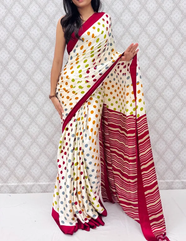 Red_Satin_Silk_Vibrant_Polka_Charm_Saree_For_Women