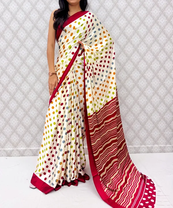Red_Satin_Silk_Vibrant_Polka_Charm_Saree_For_Women