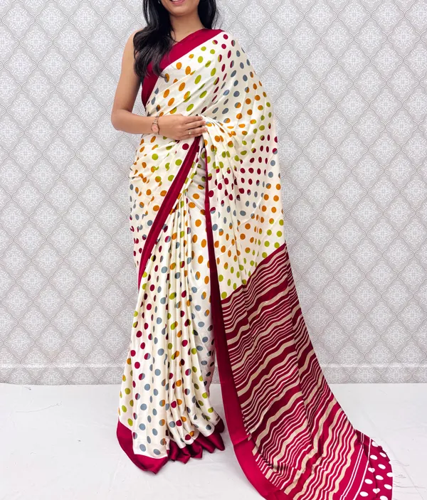 Red_Satin_Silk_Vibrant_Polka_Charm_Saree_For_Women