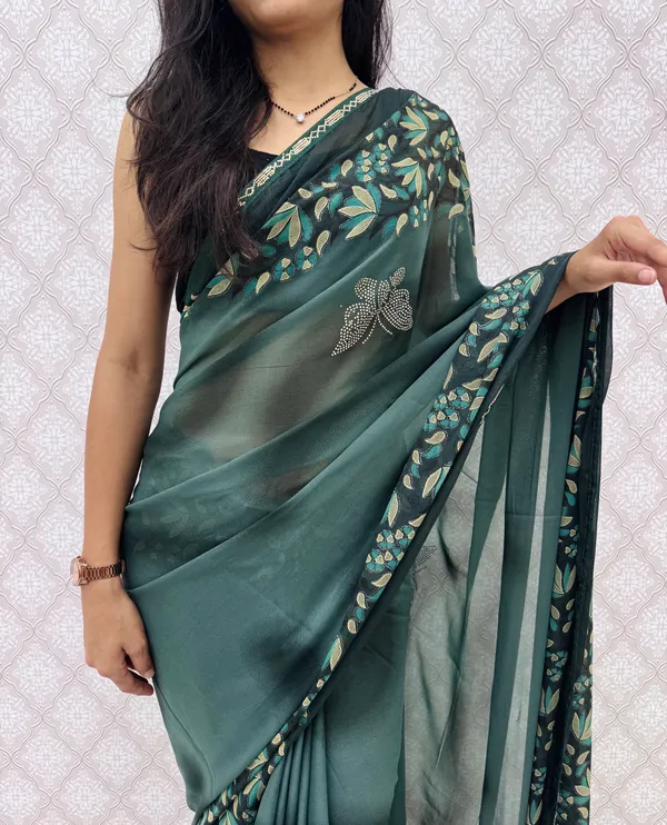 Designer_Floral_Border_Georgette_Sarees_�_Party_Wear_Collection_-_Rama