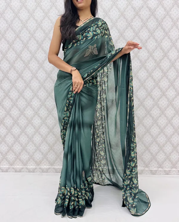 Designer_Floral_Border_Georgette_Sarees_�_Party_Wear_Collection_-_Rama