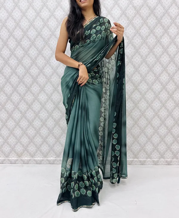 Designer_Floral_Border_Georgette_Sarees_�_Party_Wear_Collection_-_Rama