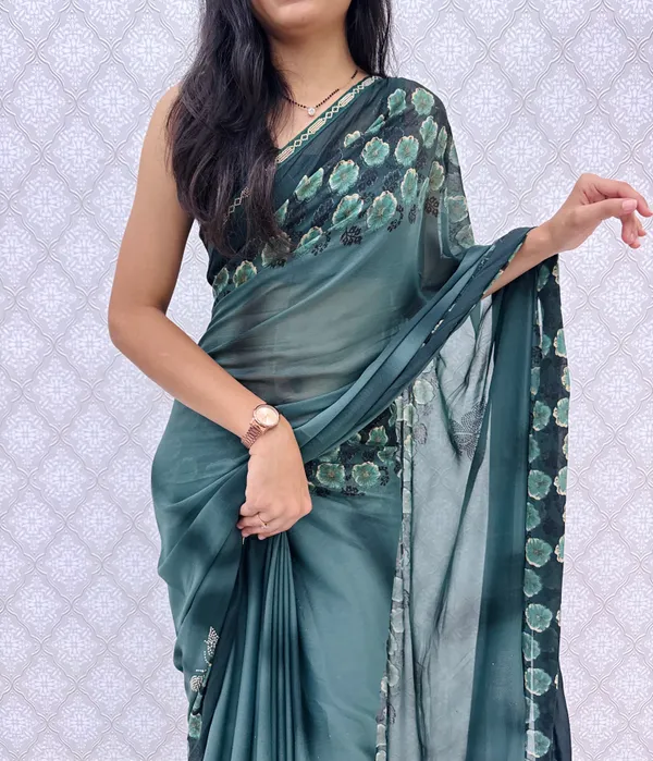 Designer_Floral_Border_Georgette_Sarees_�_Party_Wear_Collection_-_Rama