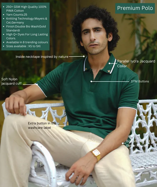Bottle_Green_Premium_Pima_Cotton_Polo_T-Shirt_For_Men