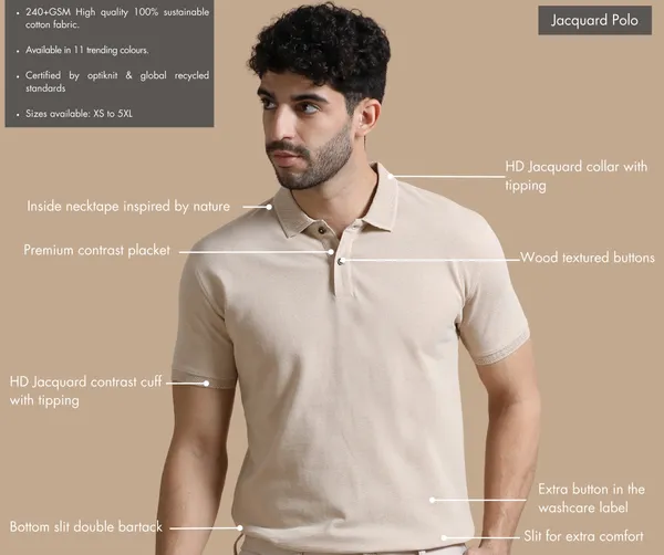 SanBeige_Premium_Recycled_Cotton_Jacquard_Polo_T-Shirt_For_Men