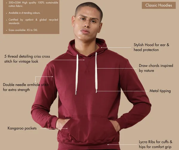 French_Wine_Premium_Cotton_Blend_Lace_Hoodie_For_Men