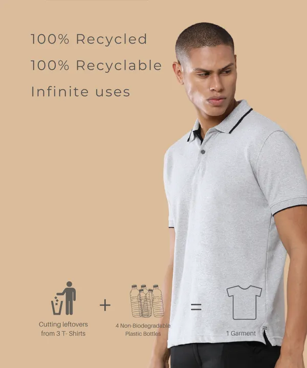 Heather_Grey_Premium_Recycled_Cotton_Jacquard_Polo_T-Shirt_For_Men