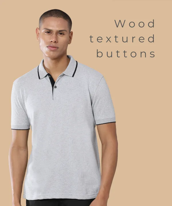 Heather_Grey_Premium_Recycled_Cotton_Jacquard_Polo_T-Shirt_For_Men