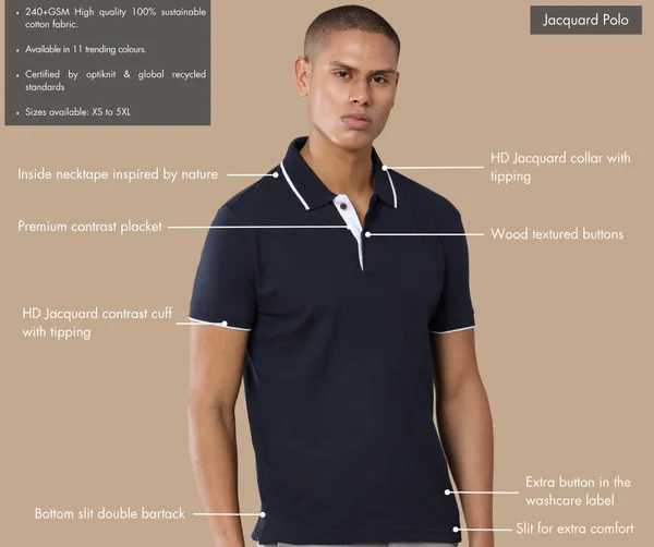 Midnight_Navy_Premium_Recycled_Cotton_Jacquard_Polo_T-Shirt_For_Men