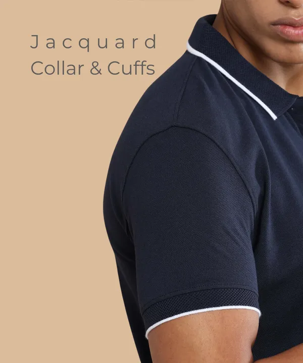 Midnight_Navy_Premium_Recycled_Cotton_Jacquard_Polo_T-Shirt_For_Men