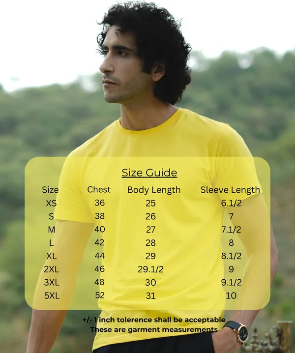 Yellow_Premium_Pima_Cotton_Round_Neck_T-Shirt_For_Men