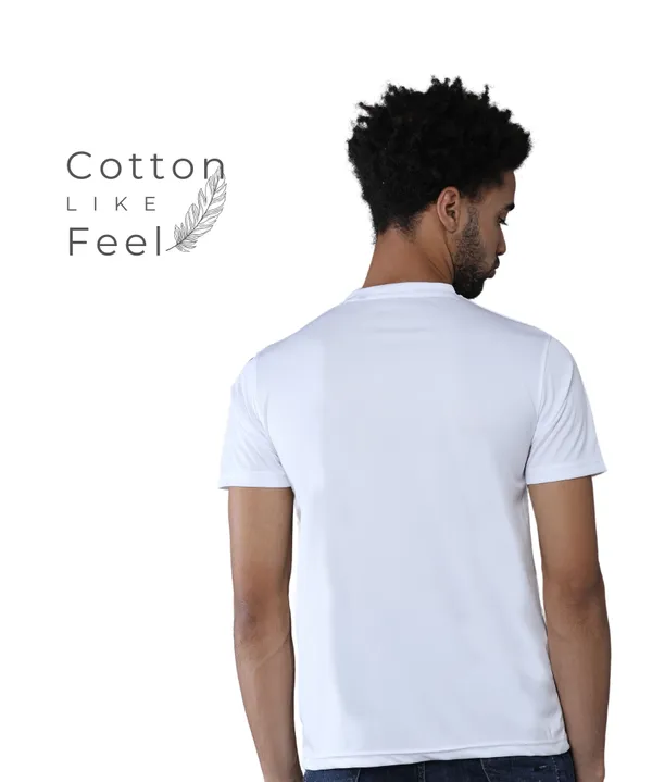 White_Premium_Micro_Polyester_Dry_Fit_Round_Neck_T-Shirt_For_Men