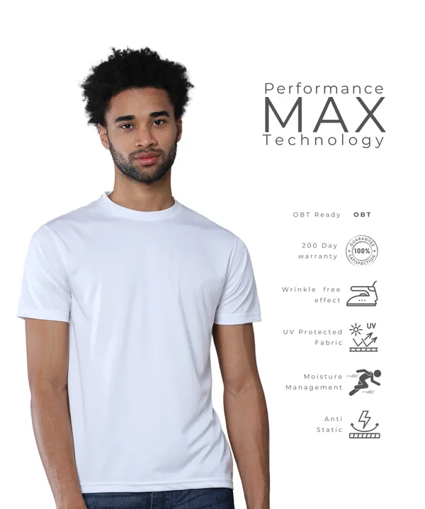 White_Premium_Micro_Polyester_Dry_Fit_Round_Neck_T-Shirt_For_Men