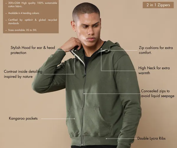 Olive_Premium_Cotton_Fleece_2_In-1_Zipper_Hoodies_For_Men
