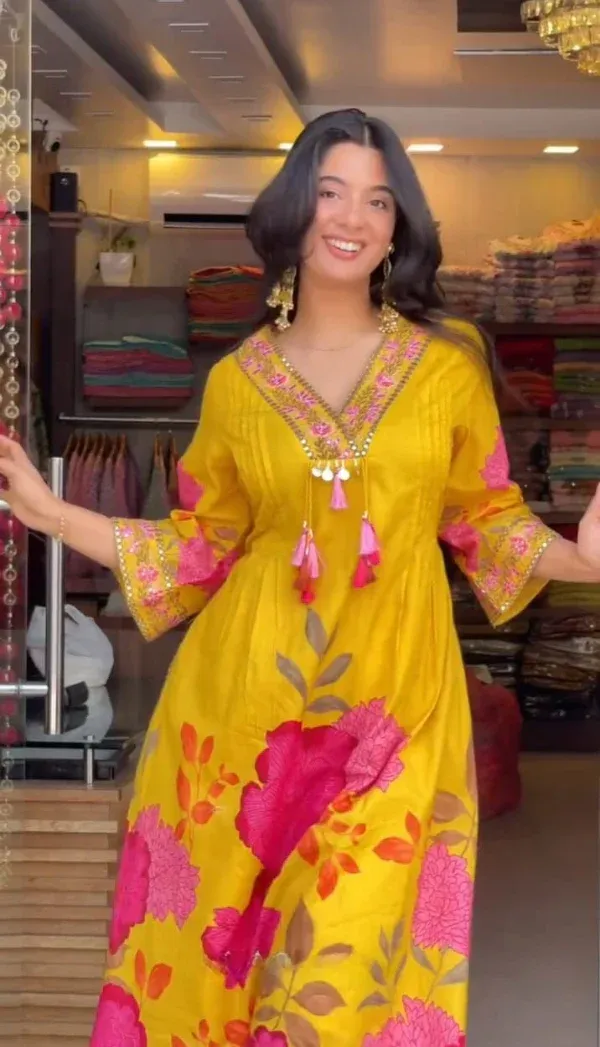 Burnt_Orange_Cotton_Suit_Set_For_Women