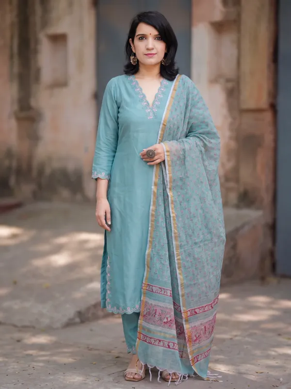 Elegant_Sky_Blue_Designer_Kurta_Palazzo_Dupatta_Set
